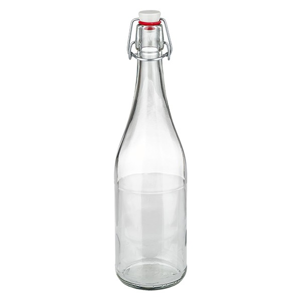 750 ml glazen fles + swing top porseleinen UN...