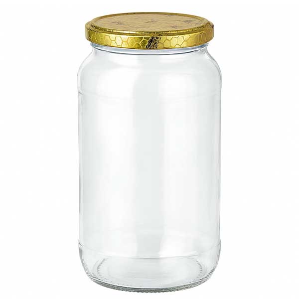 1062ml ronde pot + BasicSeal deksel honingraat UNiTWiST