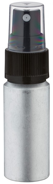 20ml Aluminium-Flasche gebeizt inkl. Pumpzerstäuber schwarz