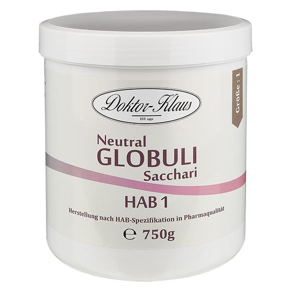 750 g Neutral globuli HAB1 van 100% zuivere sacharose