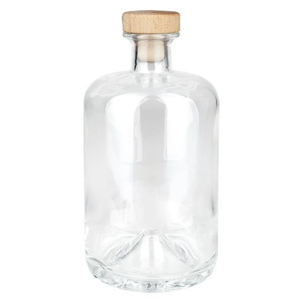 700 ml Apothekersfles “Classic” met houten kurk UNiTWIST®