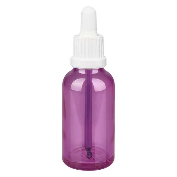 30 ml pipetflesje wit met verzegeling PurpleLine UT18/30