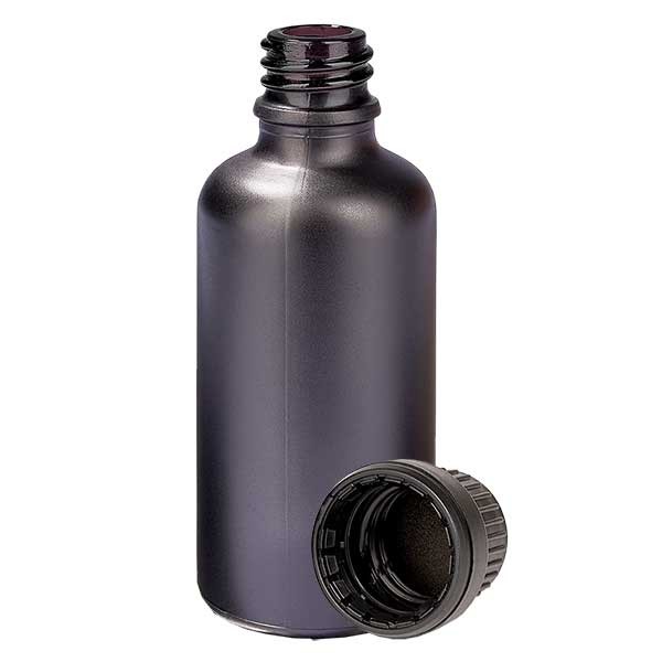 50 ml fles 11 mm, schroefsluiting met garantielsluiting (OV), BlackLine UT18/50 UNiTWIST