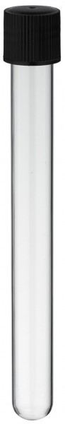 Reageerglas 160x16mm borosilicaatglas met schroefdraad en schroefdop