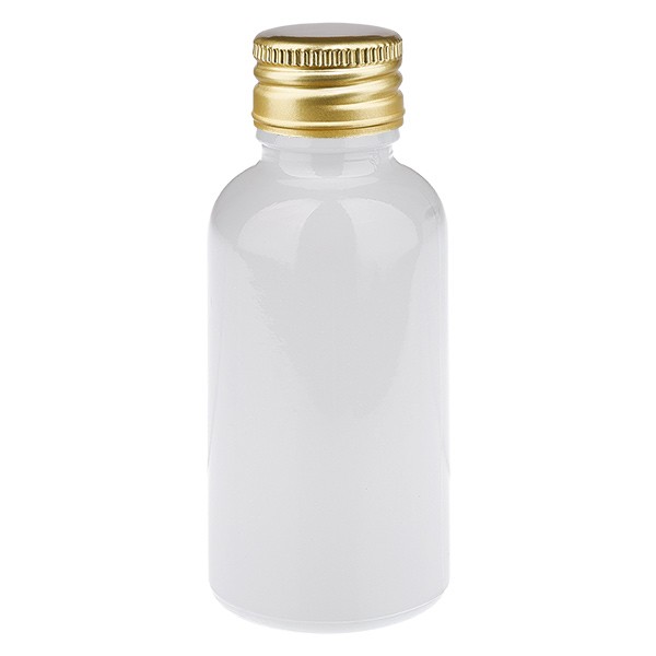 30 ml fles 11 mm SV aluminium goud STD WhiteL. UT18/30