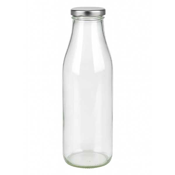 500 ml melkfles + BasicSeal deksel zilver UN...