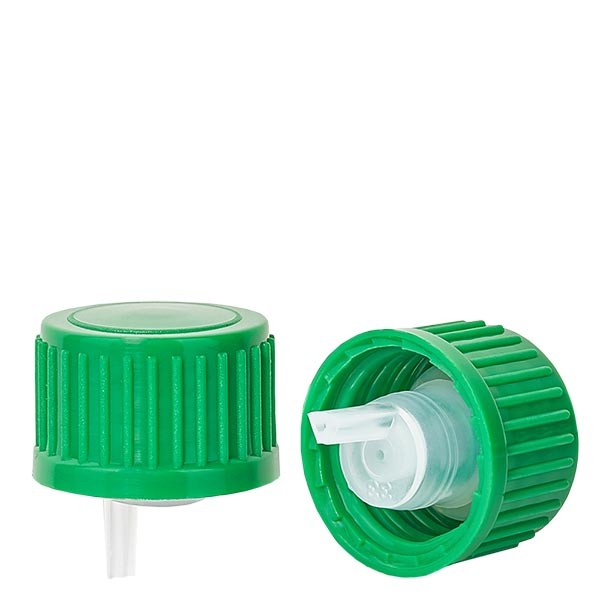 Druppelsluiting 0,8 mm groen 18 mm, Standaard