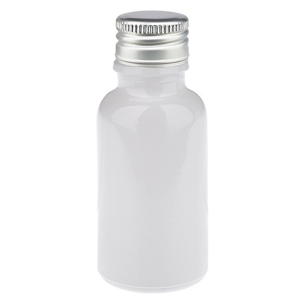 20 ml flesje 11 mm SV aluminium zilver STD WhiteL. UT18/20
