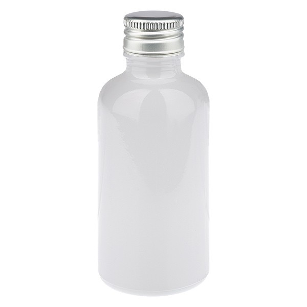 50 ml fles 11 mm SV aluminium-zilver STD WhiteL. UT18/50