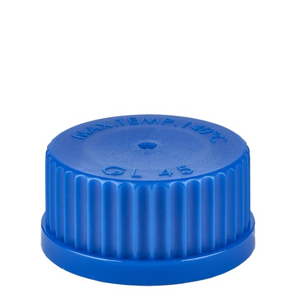 Schroefsluiting - dop GL 45 blauw